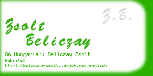 zsolt beliczay business card